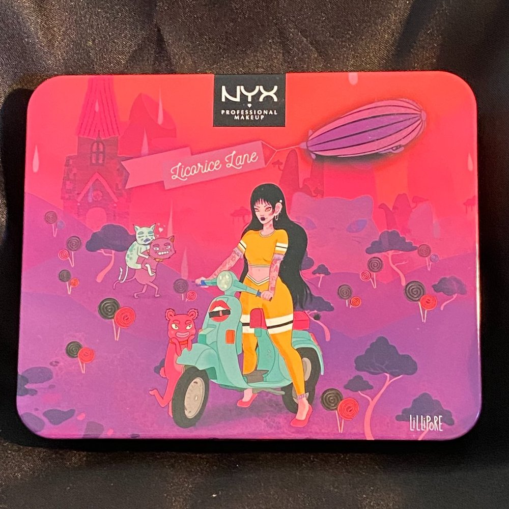 NYX LICORICE LANE MATTE LIPPIE SET in TIN BOX 4 piece